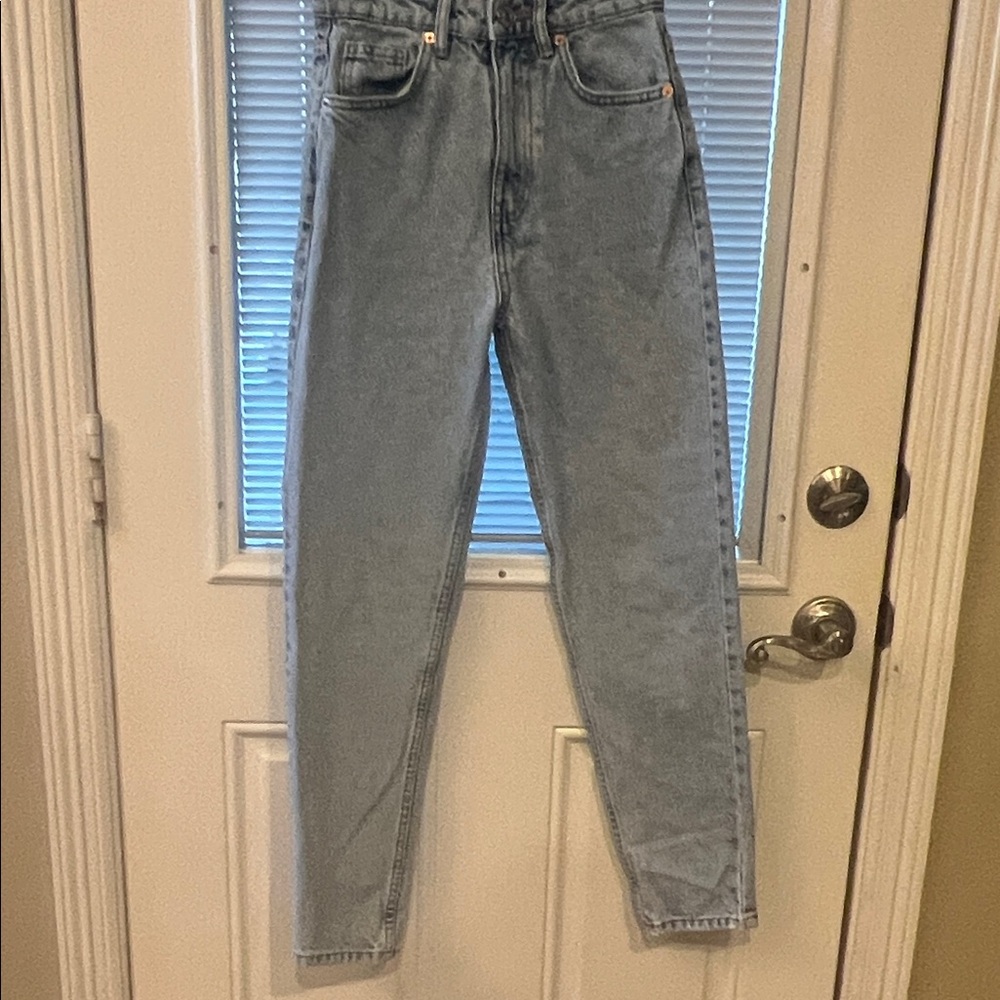 Zara High Rise Light Blue Women's Jeans Sz 0